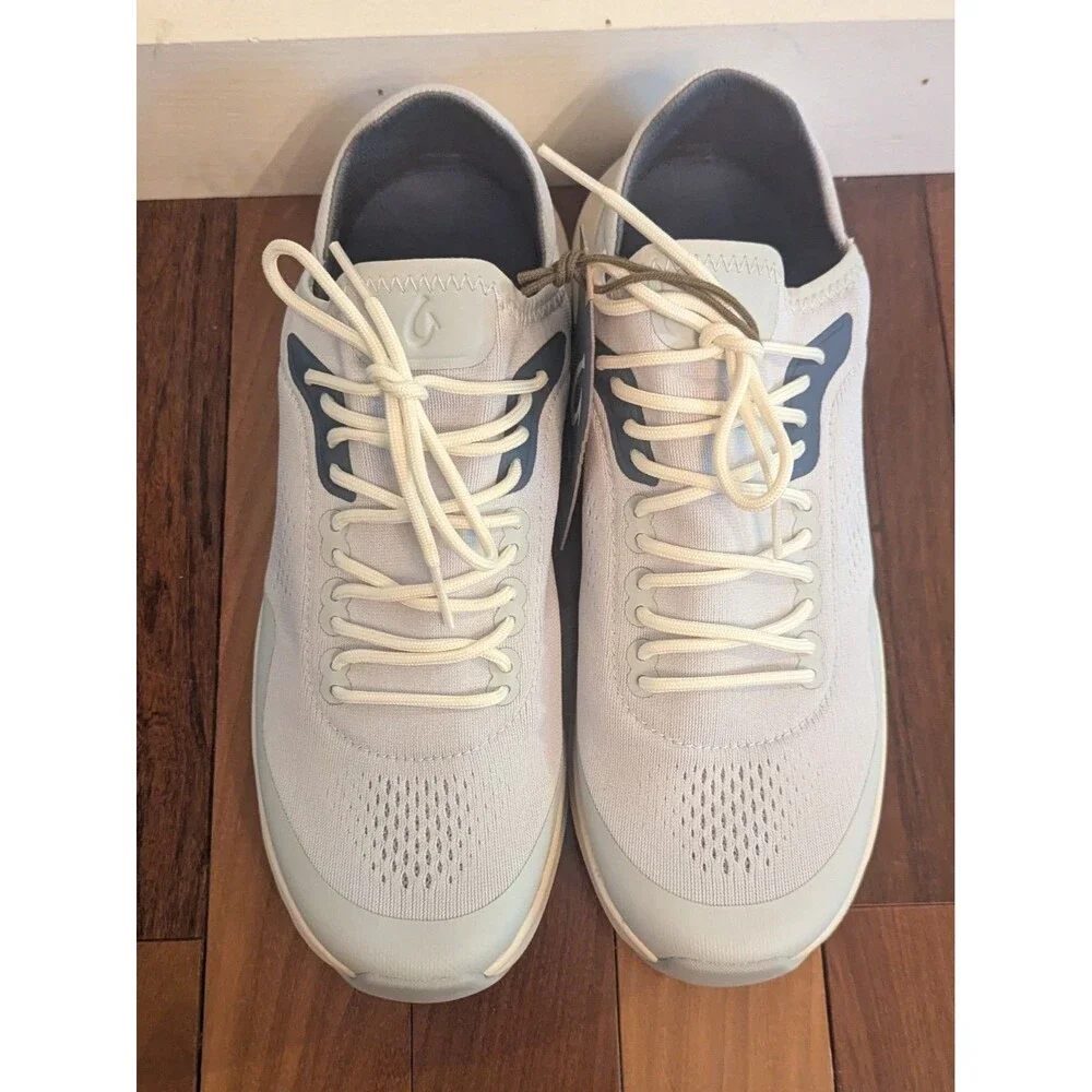 Olukai Shoes Sneakers Mens Size 11 Vapor Blue Kaholo Nautical Travel Boat